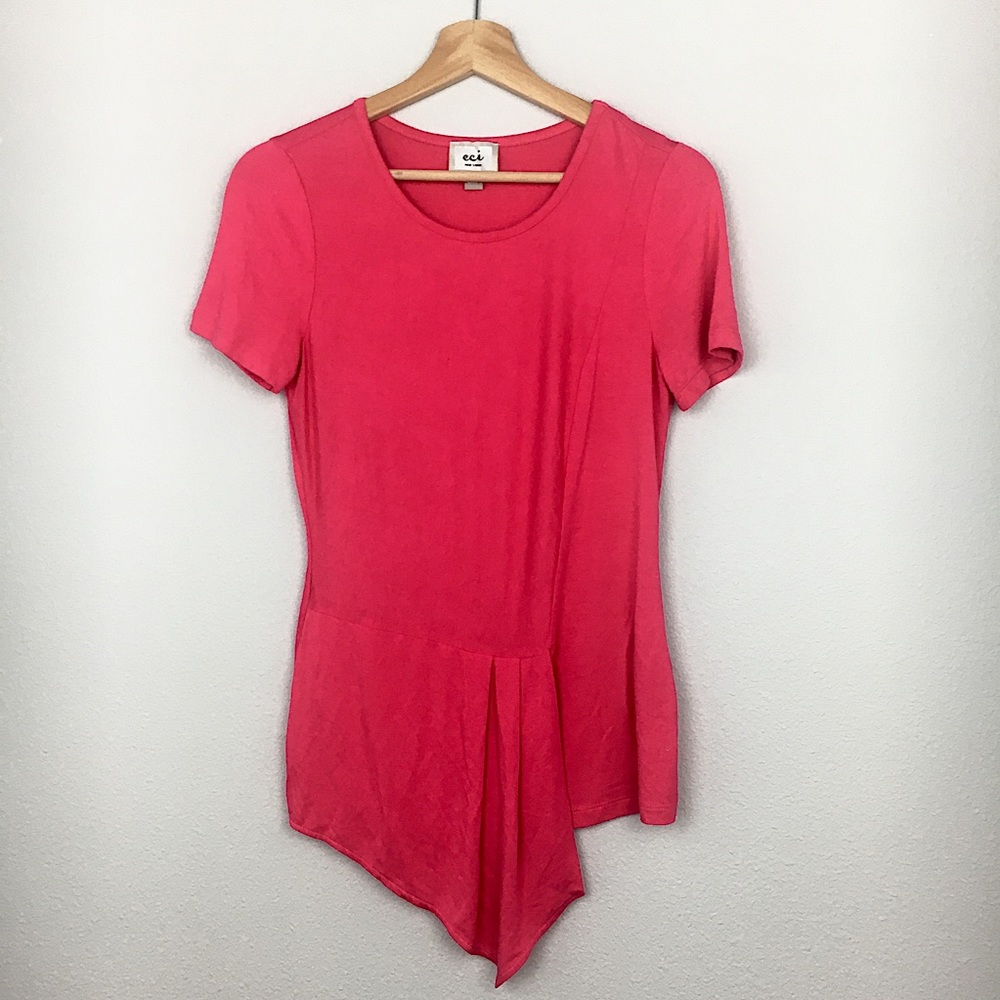 ECI New York pink pullover Top Size Small NWOT